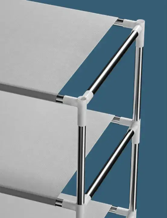 8-Tier Dustproof Shoe Rack & Storage Closet