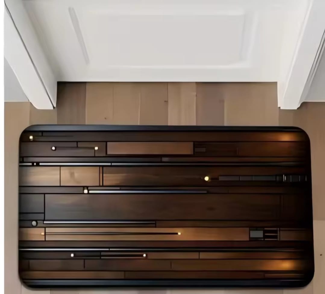 Non-Slip Super Absorbent Wooden-Design Bath Mat