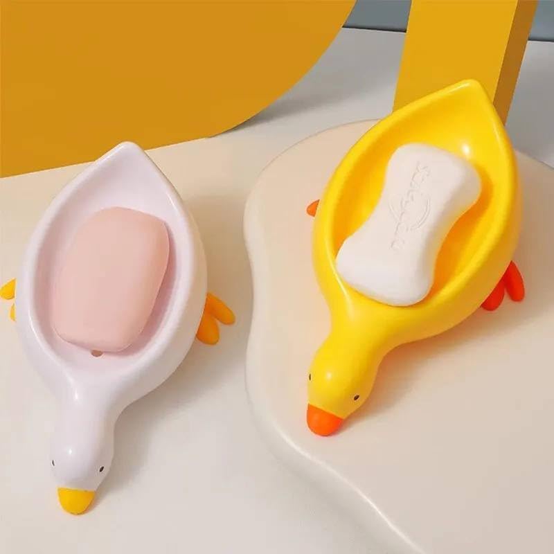 Cute Countertop Duck Soap Holder & Drying Rack