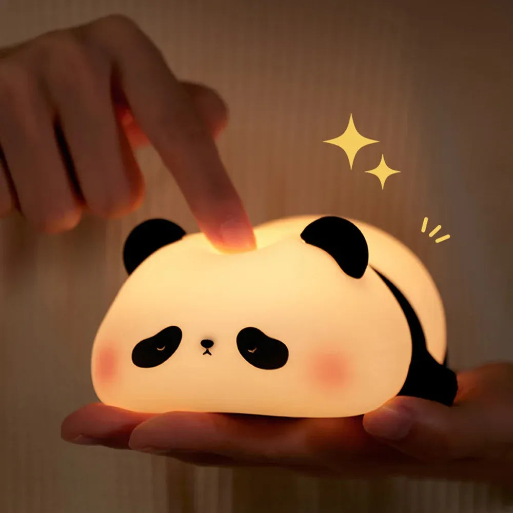 Cute Panda Ultra-Soft Silicone Bedside Night Light