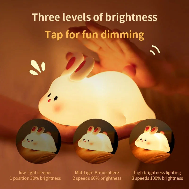 Cute Rabit silicone Lamp