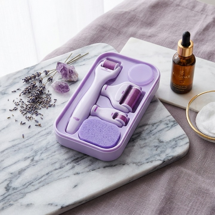 4-in-1 Derma Roller Kit for Skin Renewal & Collagen Boost